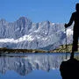 Objekt der Instagram-Begierde: Der Spiegelsee, in dem sich der Dachstein spiegelt