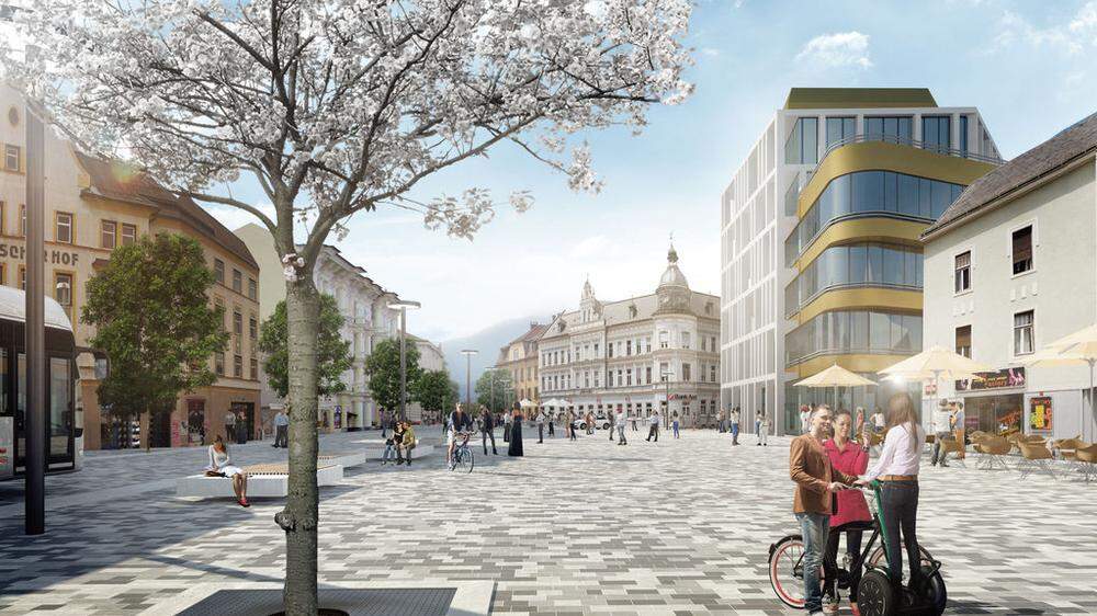 Die Pläne für den Hans-Gasser-Platz wurden gemeinsam mit den Bürgern erarbeitet. 2,4 Millionen werden investiert