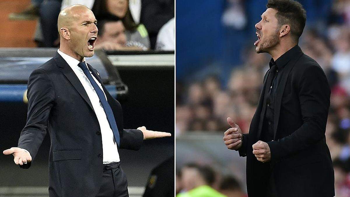 Zinedine Zidane und Diego Simeone