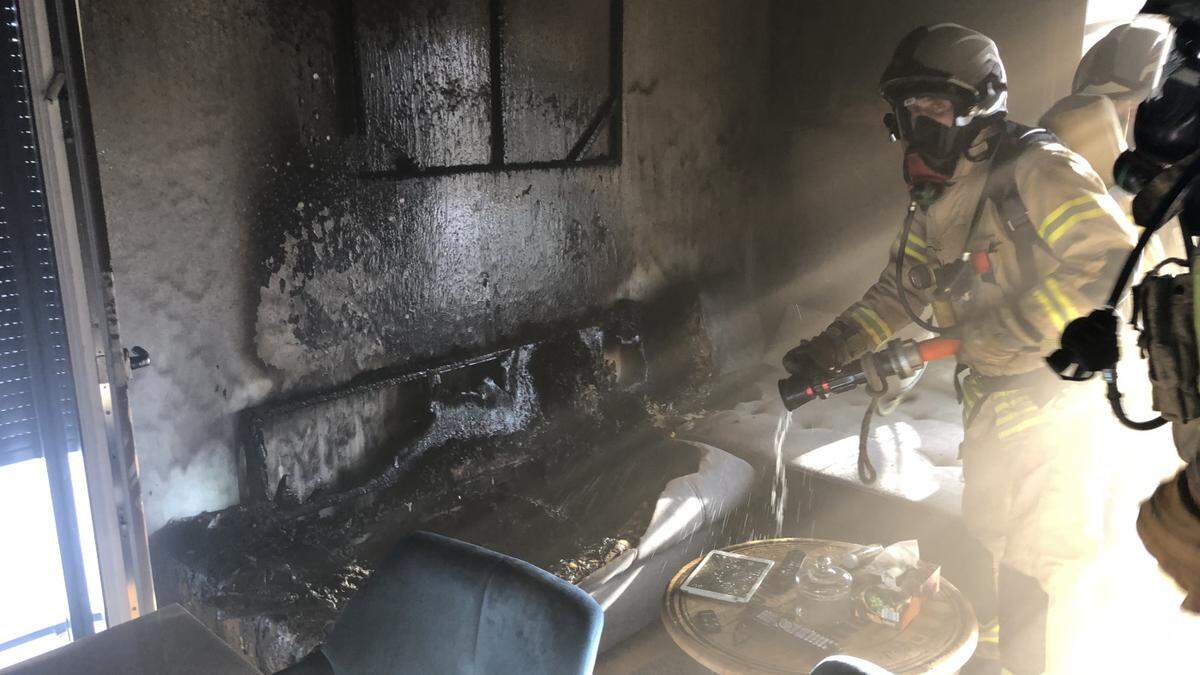 Die Feuerwehr konnte das Feuer schnell löschen