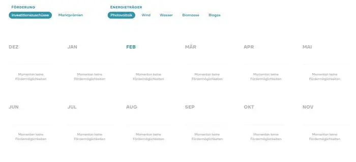 Heuer gibt es laut Website keine Fördermöglichkeiten