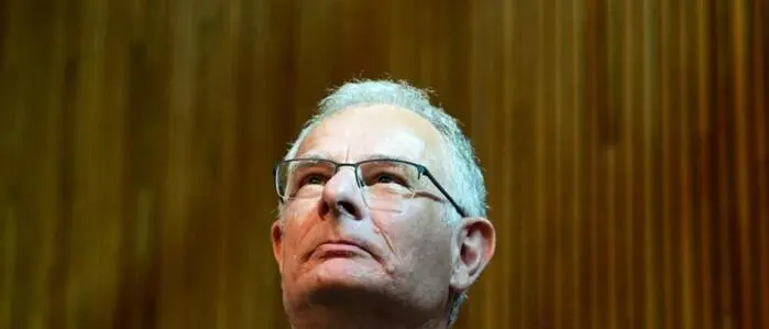 Finanzminister Markus Marterbauer (SPÖ) im Rahmen einer Sondersitzung des Nationalrates mit Budgetrede am Dienstag, 13. Mai 2025, im Parlament in Wien.