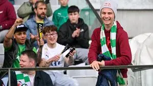 Johannes Lamparter als WSG-Tirol-Fan