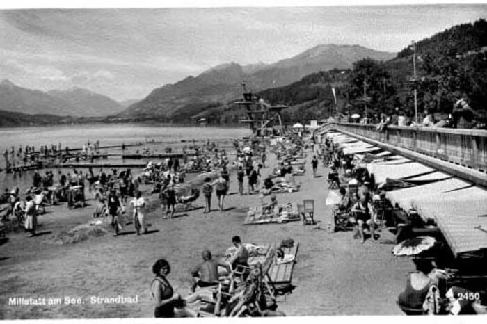 Das Millstätter Strandbad Ende der 1930er Jahre.