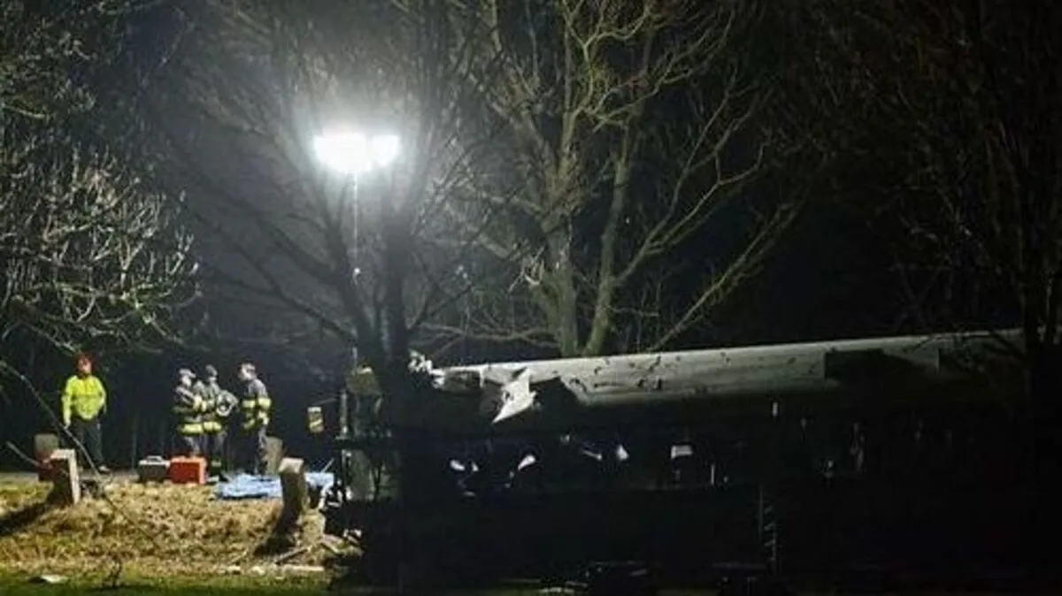 Der verunglückte Bus