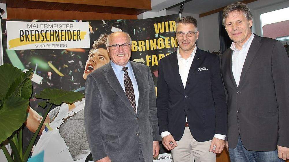  Franz Bacher (links), Rudolf Bredschneider, Werner Kruschitz