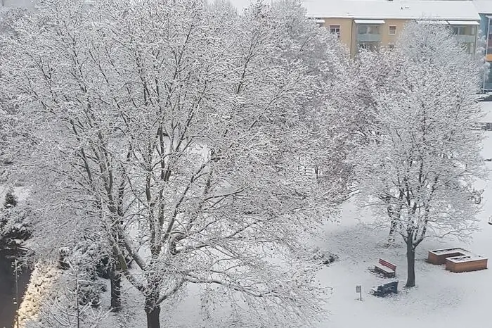 Knittelfeld im Schnee.