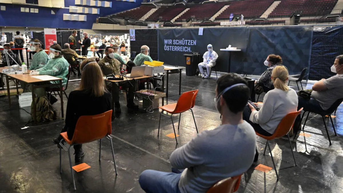 Corona-Teststation Wiener Stadthalle