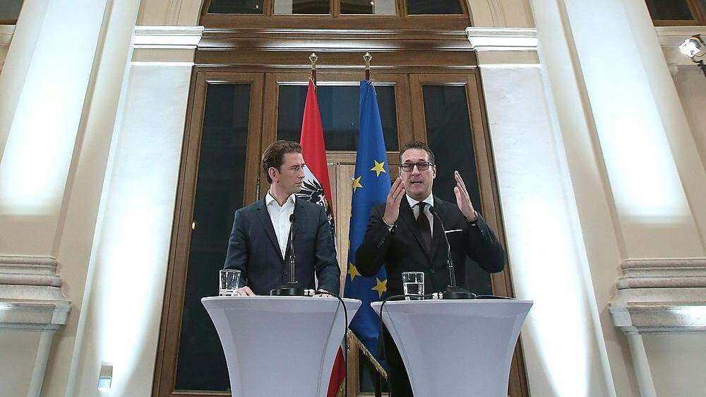 Heinz-Christian Strache (FPÖ), Sebastian Kurz (ÖVP)