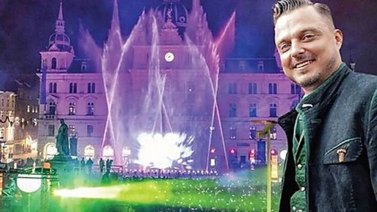 Markus Lientscher von der Ivents Agentur wird wieder für Farbe vor dem Rathaus sorgen