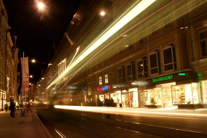 Ein rasanter Schnappschuss aus der Herrengasse.