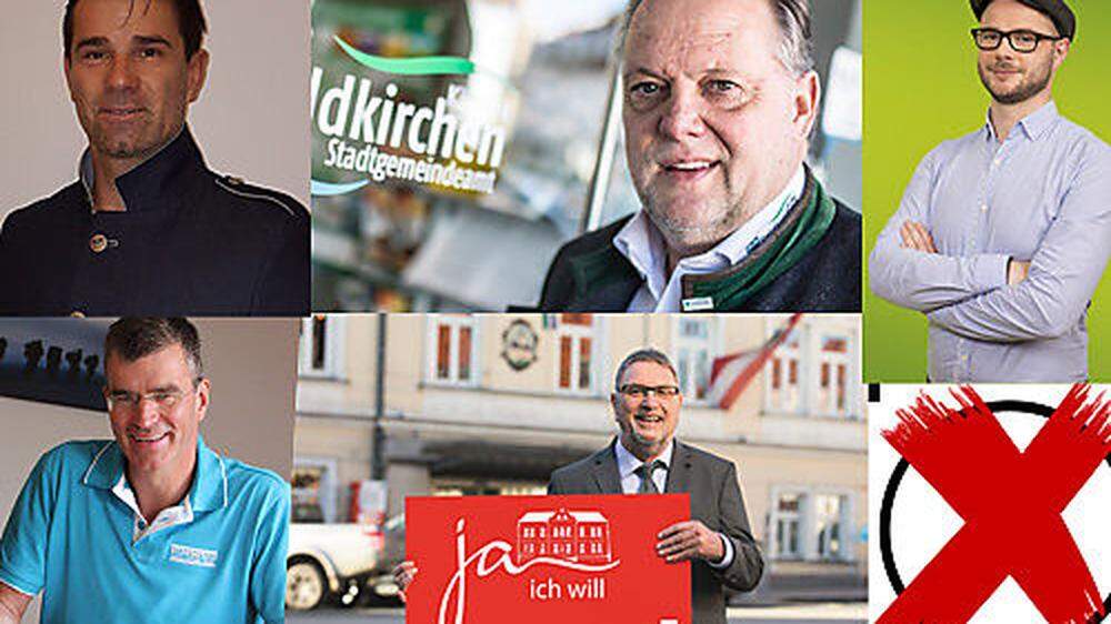Von links: Helmut Kraßnig (FPÖ), Martin Treffner (ÖVP), Christoph Gräfling (Grünen), Heinz Breschan (&quot;FePlus&quot;), Karl Lang (SPÖ)
