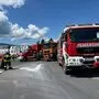 Der Unfall passierte im Kreisverkehr in Söding