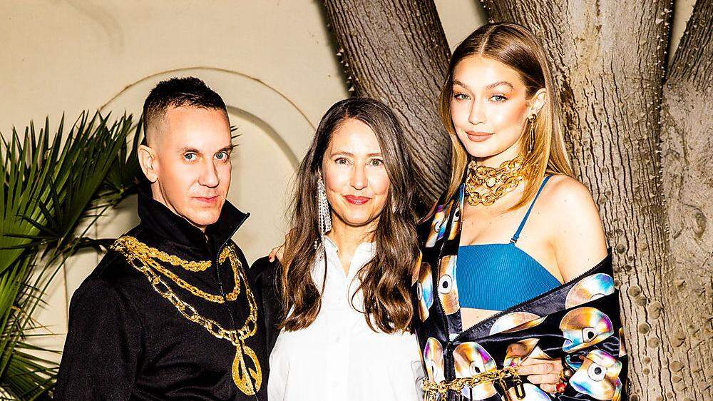 Moschino-Designer Jeremy Scott, Ann-Sofie Johansson, Creative Advisor bei H&M und Model Gigi Hadid 