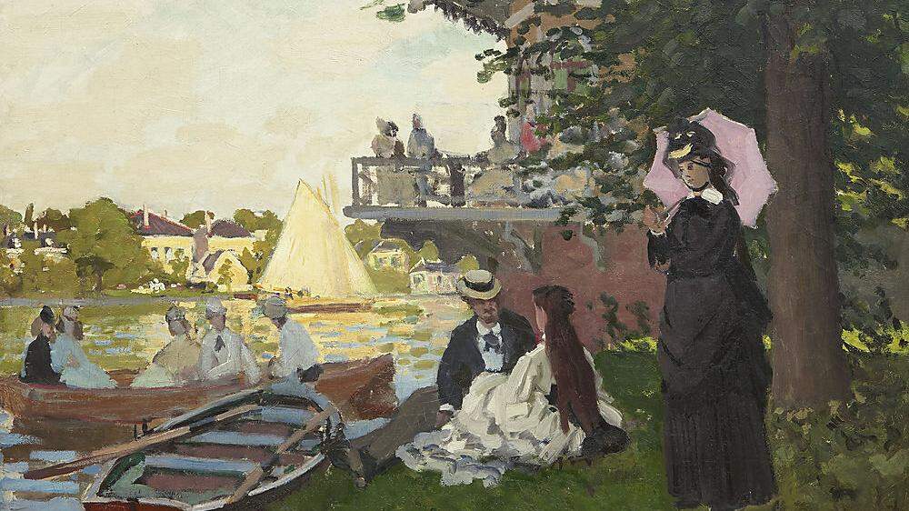 Claude Monet: Der Landesteg (Ausschnitt)