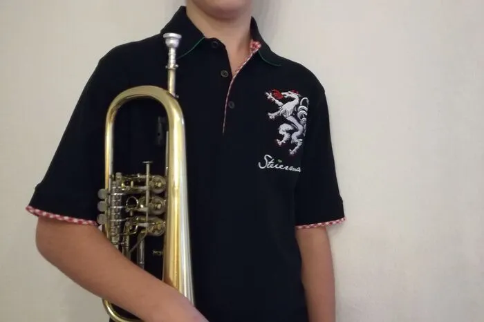 Jakob Wiesenhofer (Musikschule Birkfeld) holte sich mit seinem Flügelhorn einen ersten Platz.