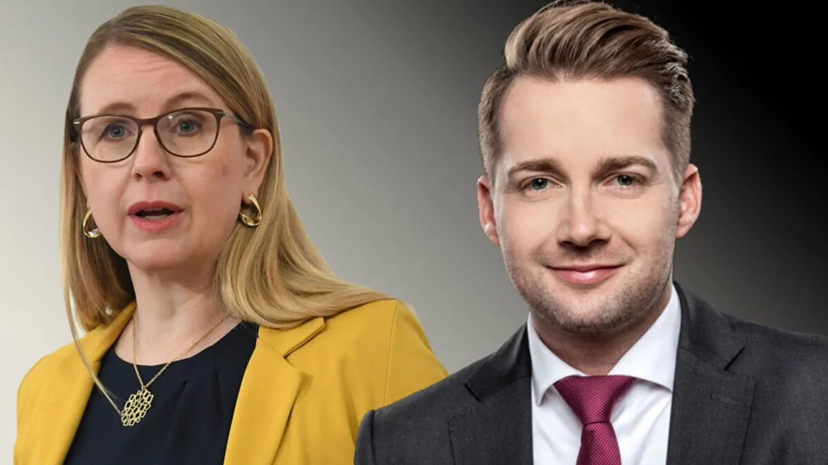 Wirtschaftsministerin Margarete Schramböck und Handelsverbands-Chef Rainer Will