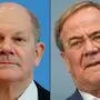 Kanzlerkandidaten Scholz (links) und Laschet