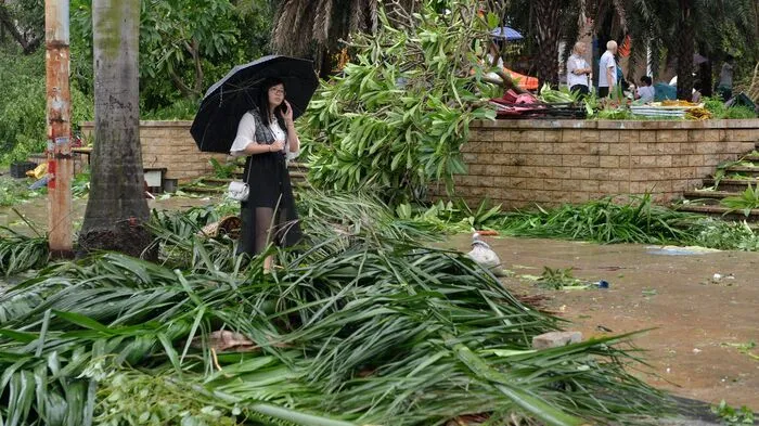 In China sind durch den Taifun "Meranti" mindestens sieben Menschen ums Leben gekommen.  