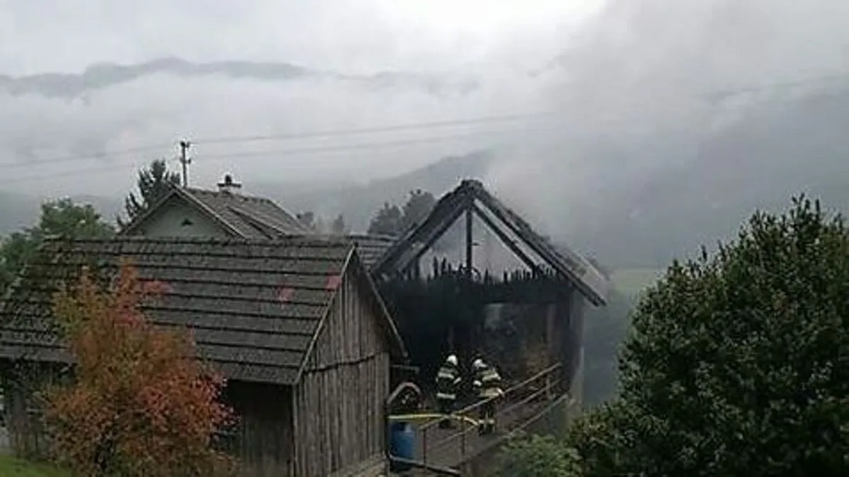 Rnd 100 Einsatzkräfte waren beim Vollbrand in Weißenstein gefordert