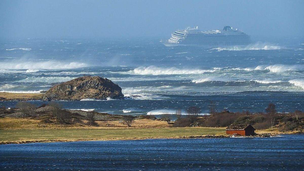 Die in Seenot geratene Viking Sky