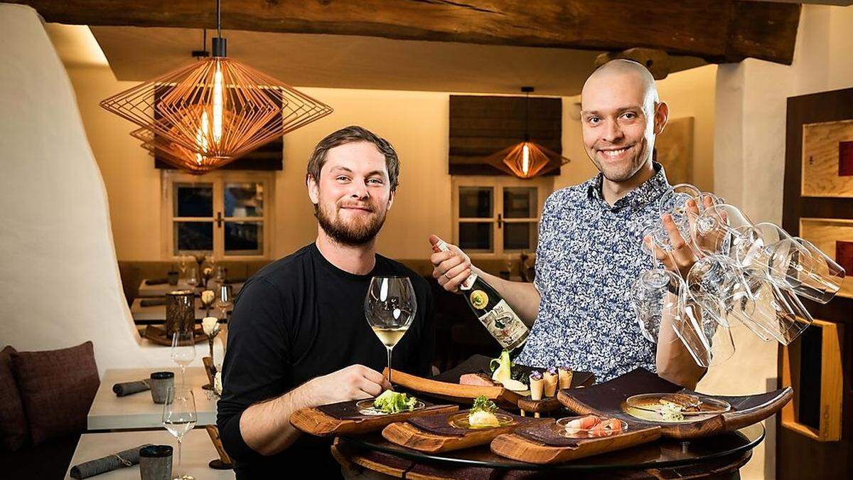 Gemeinsame Sache im Broadmoar: Johann Schmuck (links) und Restaurantleiter, Sommelier Joachim Retz