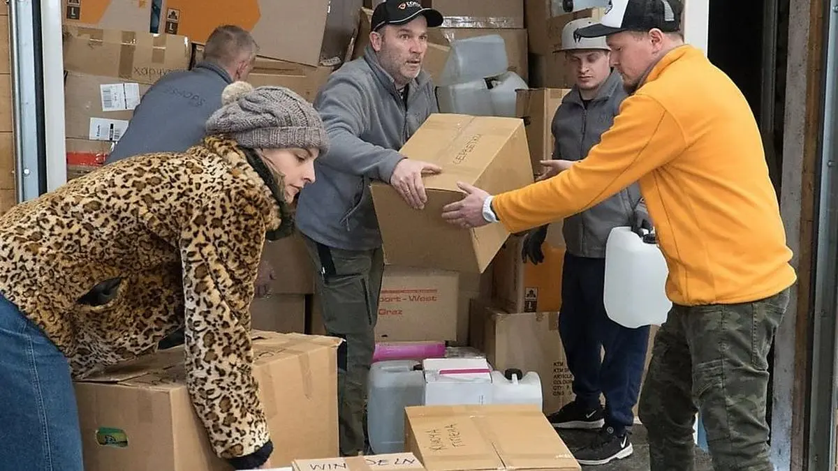 Steirer spenden für die Familien in der Ukraine
