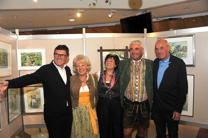 Ausgelassene Stimmung bei der Vernissage