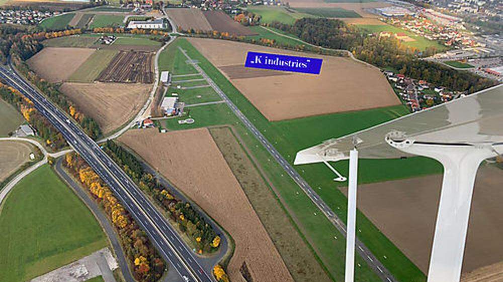 Im Bereich des Flugplatzes St. Marein will sich die Firma &quot;K industries&quot; rund um Franz Kreuzer ansiedeln
