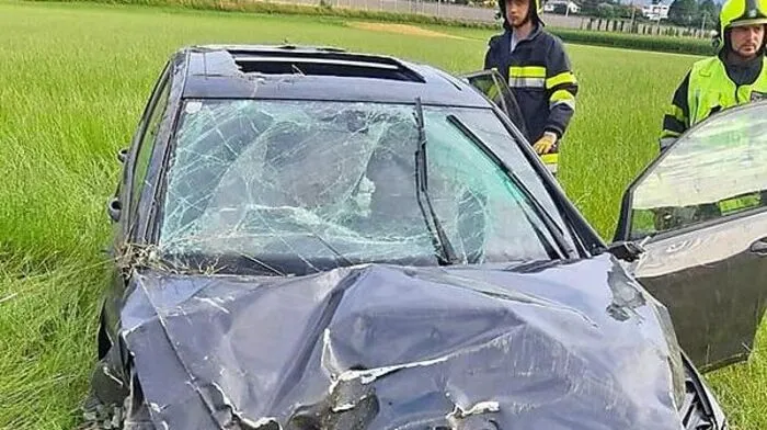 Auto nach Überschlag
