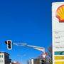 Preistafel einer Shell-Tankstelle in Klagenfurt am Mittwochnachmittag 