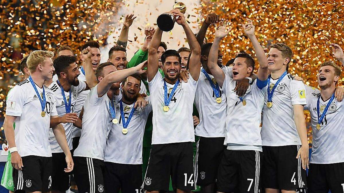 Deutschlands Team feierte den Sieg im ConfedCup - und ist jetzt die Nummer eins