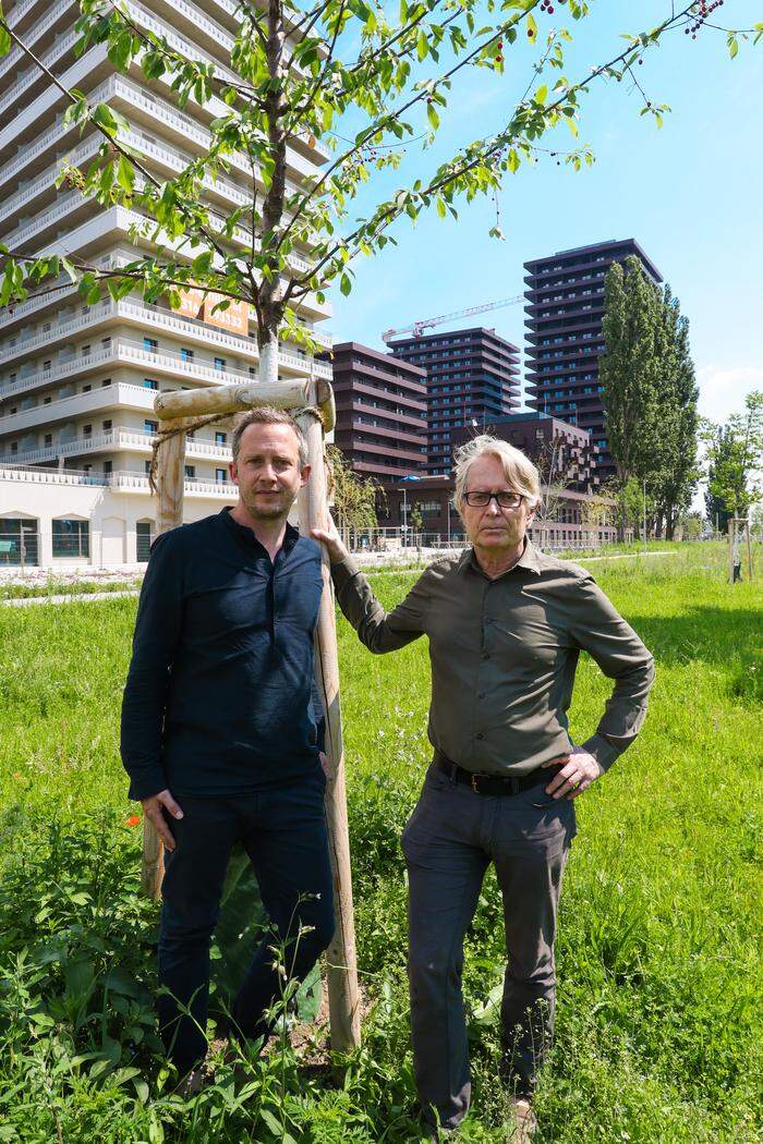 Pentaplan: Am Foto die Architekten Stephan Loidl und Wolfgang Köck, der das Unternehmen vor 25 Jahren mit Klaus Jeschek gründete