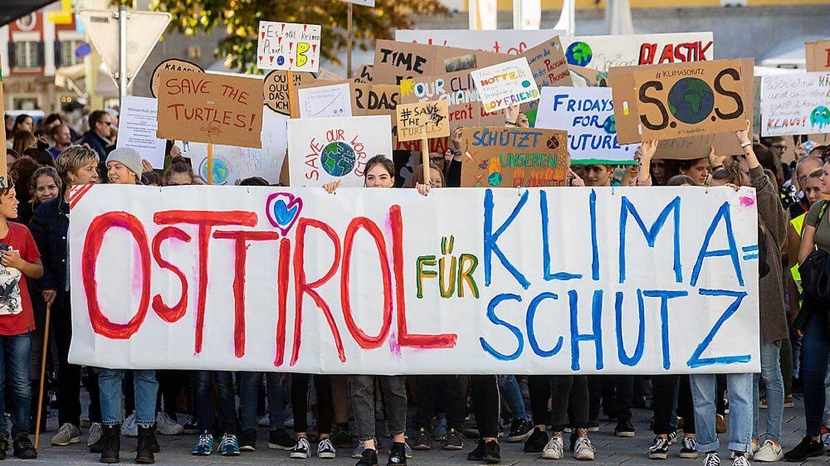 Die Kundgebung in Lienz ist Teil des internationalen Klimastreiks