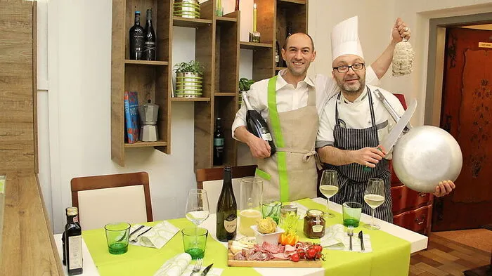 Von links: Christian Buoro und Fabrizio Polesello aus Treviso
