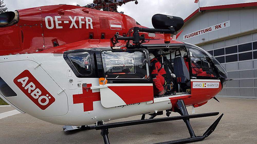 RK-1 flog den Verletzten ins UKH Klagenfurt