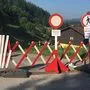 Die Auffahrt über den Schloßbergweg von der Altstadt ist gesperrt
