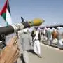 December 20, 2023, SANAA, Sanaa, Yemen: Newly recruited hold up weapons during a parade to support people of Gaza..Last Tuesday, U.S. Defense Secretary Lloyd Austin announced the establishment of a collaborative international effort to protect trade in the Red Sea following the Houthi attacks..The Houthis in Yemen have enlisted thousands of tribal fighters to form a popular army in preparation for potential conflict with Israel. This move comes amid concerns of a broader regional conflict following the Israel-Hamas tensions..The Houthis have declared their intention to restart launching missile and drone attacks across the border into Israel, as well as threatening to seize Israeli vessels in the Red Sea amid the ongoing of the conflict bet - ZUMAa219 20231220_zip_a219_021 Copyright: xOsamahxYahyax