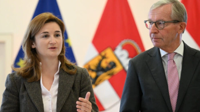 Salzburger Koalition: Marlene Svazek (FPÖ), Wilfried Haslauer (ÖVP)