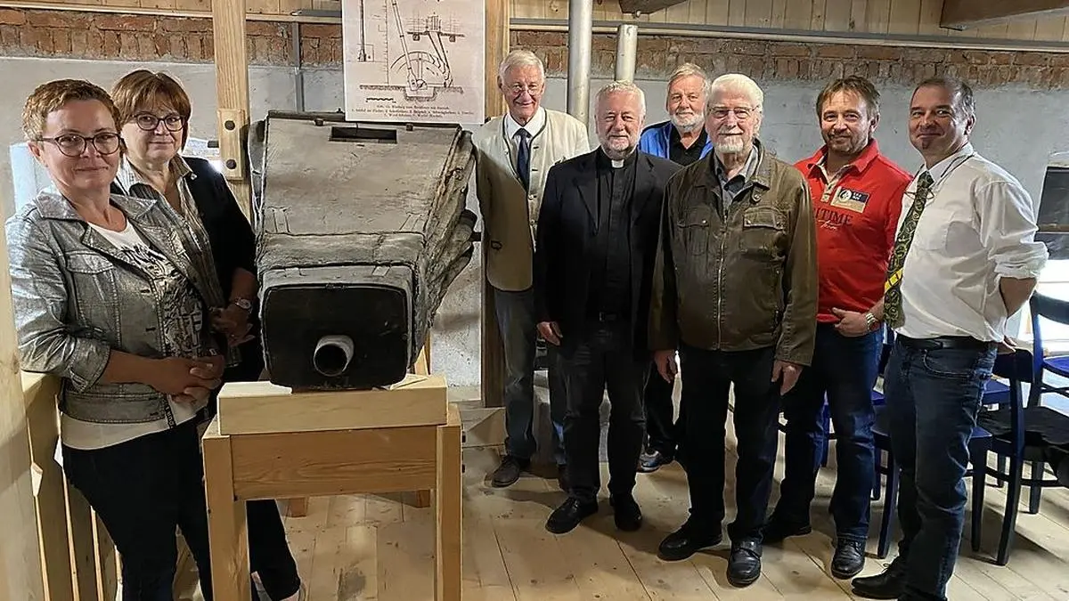 Malgorzata Koch-Basic, Edith Klapf, Gerhard Niederhofer, Pfarrer Anton Reinprecht (Wehrkirche St. Oswald), Hermann Buder, Herbert Krump, Franz Ritzinger und Fritz Schweiger 