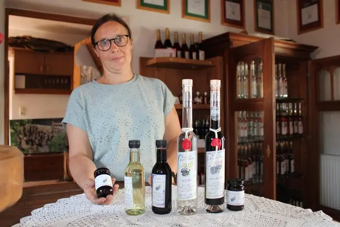 Manuela Pieber betreibt auch Direktvermarktung mit unterschiedlichem Obst