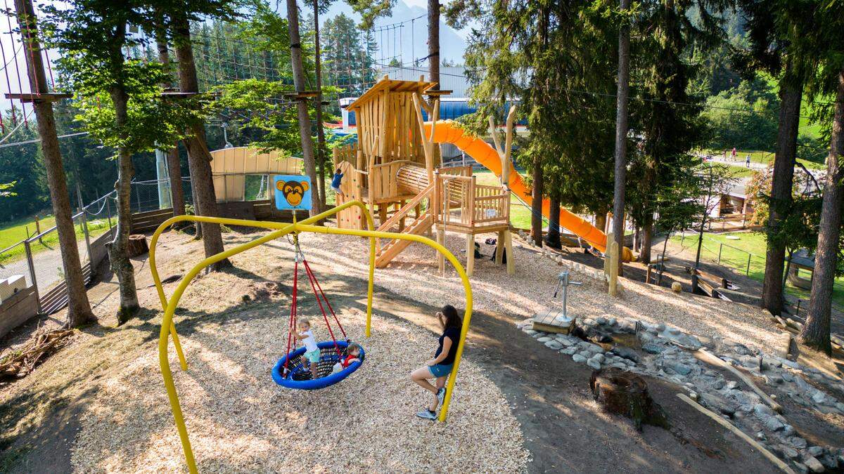 Der Spielplatz auf der Moosalm wurde nach Umbauarbeiten wiedereröffnet