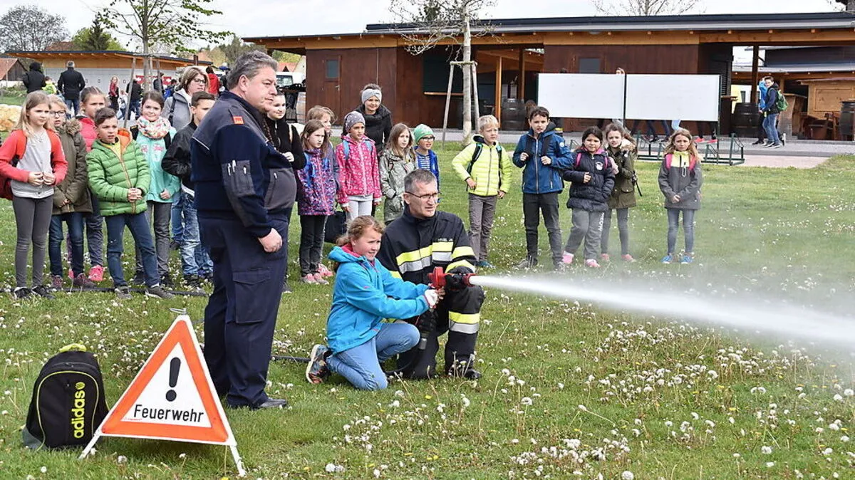 Auch eine Station: Ziel-Löschen bei der Freiwilligen Feuerwehr Wagna