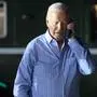 US President Joe Biden speaks on the phone while walking from Marine One to board Air Force One before departing McGuire Air Force Base in New Jersey on June 29, 2024. Biden is heading to the Camp David presidential retreat where he was expected to spend the rest of the weekend. (Photo by Mandel NGAN / AFP)