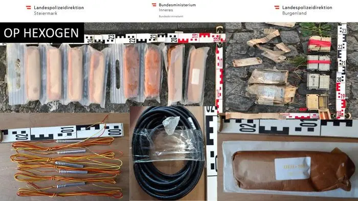 ABD0006_20240815 - WIEN - ÖSTERREICH: ++ HANDOUT ++ Erkenntnisse, dass kriminelle Organisationen aus den Nachfolgestaaten Jugoslawiens und anderer Balkanländer oft zusammenarbeiten, haben im November 2020 zur Gründung der AG Alpha-Pannonia geführt. Seither wurden mindestens vier dieser kriminellen Gruppen zerschlagen, ein Auftragsmord geklärt und rund 500 Kilo Drogen sichergestellt. Auch 4,5 Kilogramm Sprengstoff samt Zünder wurden entdeckt, auf dem Rücksitz eines Pkw. - FOTO: APA/Z.VG - ++ WIR WEISEN AUSDRÜCKLICH DARAUF HIN, DASS EINE VERWENDUNG DES BILDES AUS MEDIEN- UND/ODER URHEBERRECHTLICHEN GRÜNDEN AUSSCHLIESSLICH IM ZUSAMMENHANG MIT DEM ANGEFÜHRTEN ZWECK UND REDAKTIONELL ERFOLGEN DARF - VOLLSTÄNDIGE COPYRIGHTNENNUNG VERPFLICHTEND ++