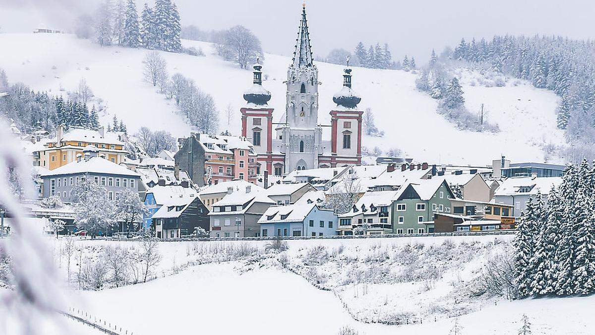 Im bis jetzt noch recht schneearmen Mariazellerland könnten bis Montag 40 Zentimeter Neuschnee dazukommen.