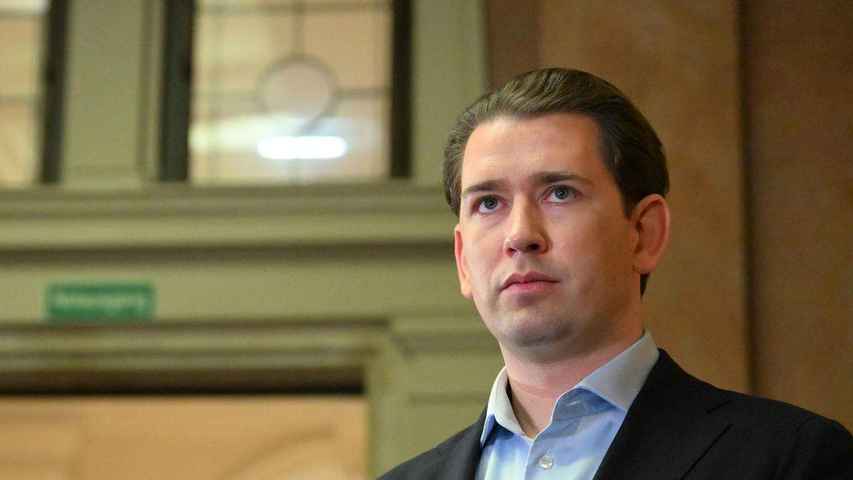 Der frühere Bundeskanzler Sebastian Kurz (ÖVP) im Februar 2024 vor Gericht.