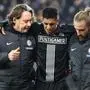 GRAZ,AUSTRIA,07.MAR.24 - SOCCER - UEFA Europa Conference League, round of 16, SK Sturm Graz vs OSC Lille. Image shows Manprit Sarkaria (Sturm). keywords: injury.
Photo: GEPA pictures/ Chris Bauer