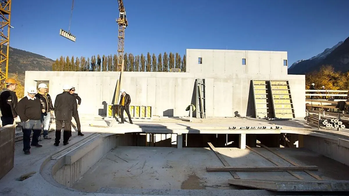 Die Bauarbeiten verlaufen nach Plan