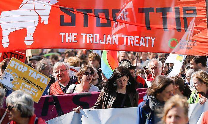 Proteste gegen TTIP